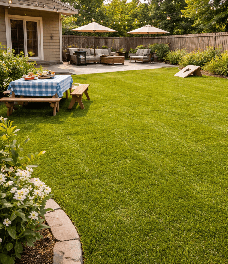 Weekend reset for a family backyard after cleanup