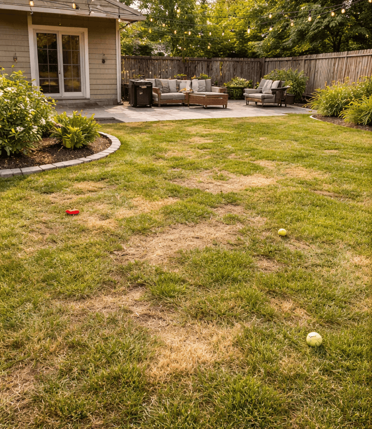 Weekend reset for a family backyard before cleanup